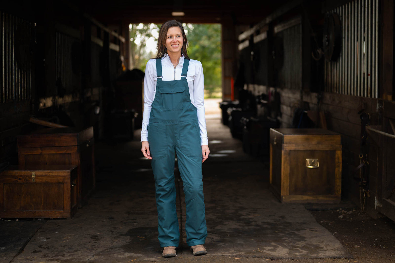 Winter Insulated Bib Overall - Pine