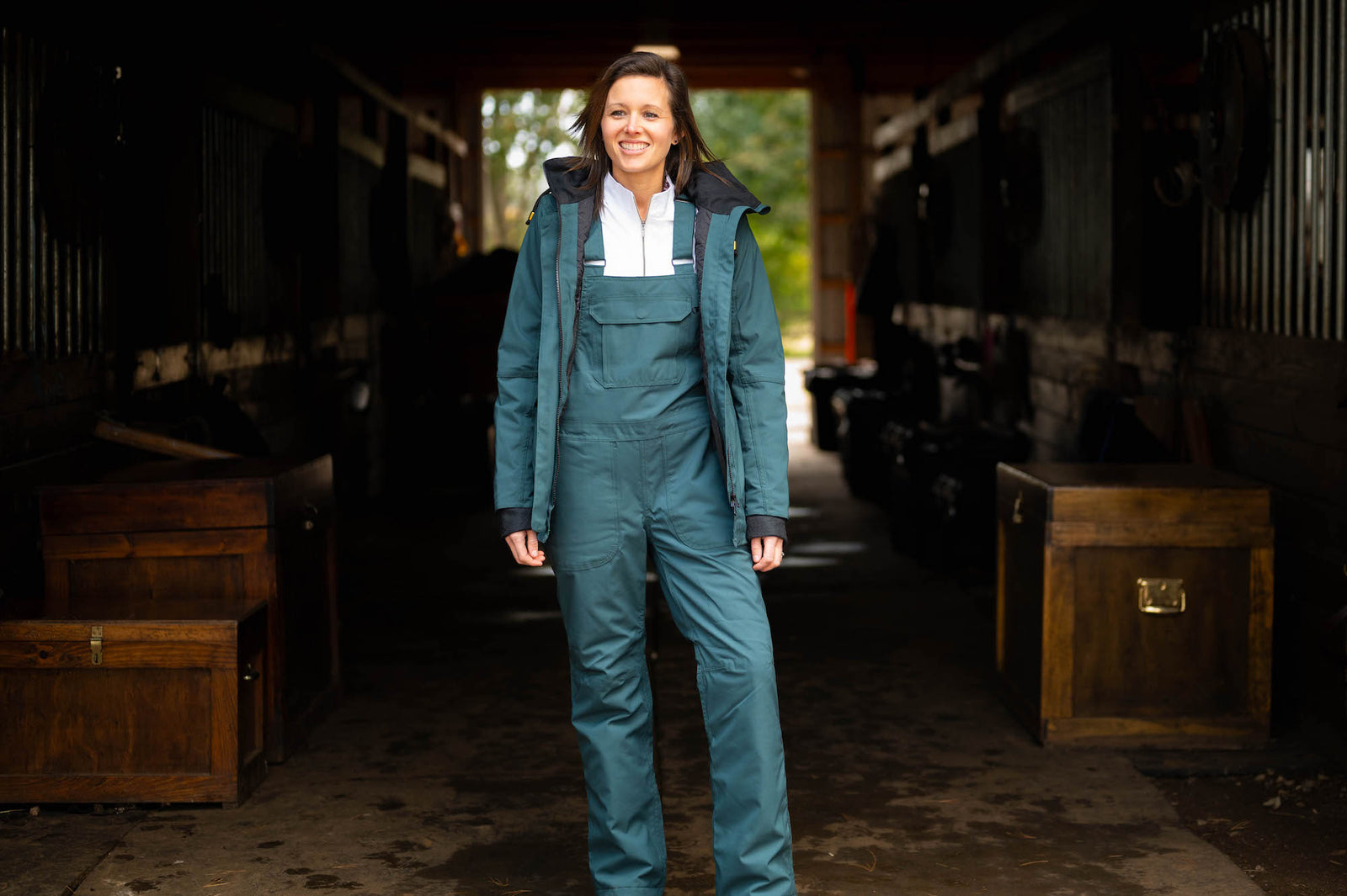 Winter Insulated Bib Overall - Pine