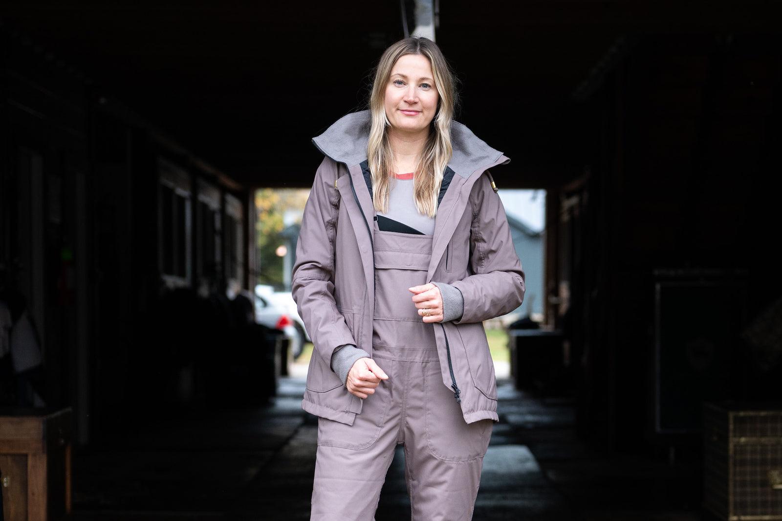 Winter Insulated Riding Jacket - Iron