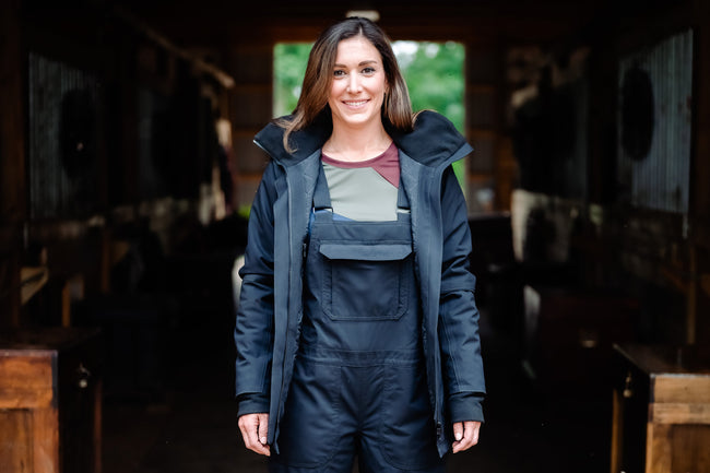 Winter Insulated Riding Jacket - Caviar